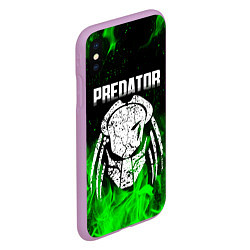 Чехол iPhone XS Max матовый PREDATOR, цвет: 3D-сиреневый — фото 2