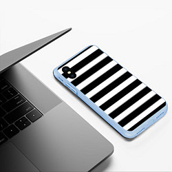 Чехол iPhone XS Max матовый Моряк, цвет: 3D-голубой — фото 2