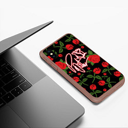 Чехол iPhone XS Max матовый TikTok Payton Moormeier, цвет: 3D-коричневый — фото 2