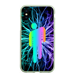 Чехол iPhone XS Max матовый BILLIE EILISH, цвет: 3D-салатовый