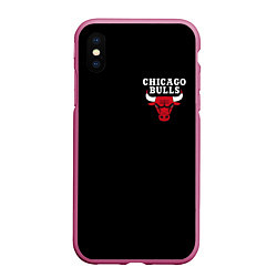 Чехол iPhone XS Max матовый CHICAGO BULLS