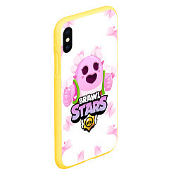 Чехол iPhone XS Max матовый Sakura Spike Brawl Stars, цвет: 3D-желтый — фото 2