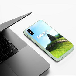 Чехол iPhone XS Max матовый FARCRY5, цвет: 3D-салатовый — фото 2