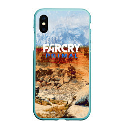 Чехол iPhone XS Max матовый FARCRY:PRIMAL, цвет: 3D-мятный