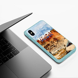 Чехол iPhone XS Max матовый FARCRY:PRIMAL, цвет: 3D-мятный — фото 2