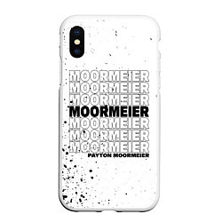 Чехол iPhone XS Max матовый PAYTON MOORMEIER - ТИКТОК, цвет: 3D-белый