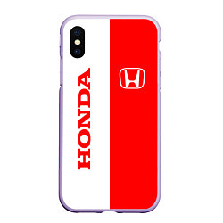 Чехол iPhone XS Max матовый HONDA, цвет: 3D-светло-сиреневый