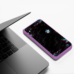 Чехол iPhone XS Max матовый BMW, цвет: 3D-фиолетовый — фото 2