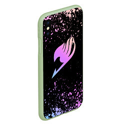 Чехол iPhone XS Max матовый Fairy Tail, цвет: 3D-салатовый — фото 2