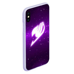 Чехол iPhone XS Max матовый Fairy Tail, цвет: 3D-светло-сиреневый — фото 2