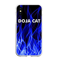 Чехол iPhone XS Max матовый DOJA CAT, цвет: 3D-белый