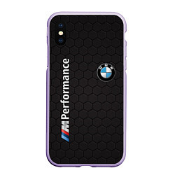 Чехол iPhone XS Max матовый BMW, цвет: 3D-светло-сиреневый