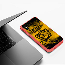 Чехол iPhone XS Max матовый THE LAST OF US Z, цвет: 3D-красный — фото 2