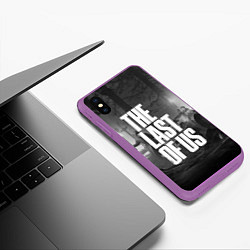 Чехол iPhone XS Max матовый THE LAST OF US 2, цвет: 3D-фиолетовый — фото 2