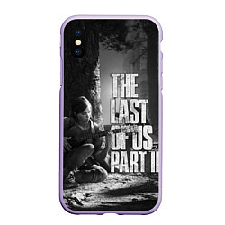 Чехол iPhone XS Max матовый THE LAST OF US 2, цвет: 3D-светло-сиреневый