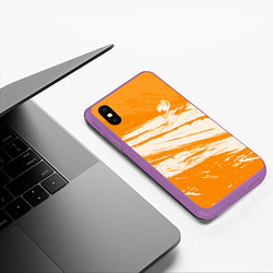 Чехол iPhone XS Max матовый Fairy Tail, цвет: 3D-фиолетовый — фото 2