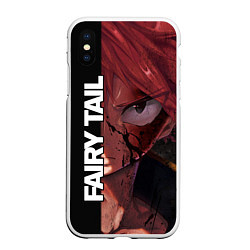 Чехол iPhone XS Max матовый FAIRY TAIL ХВОСТ ФЕИ, цвет: 3D-белый