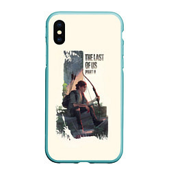 Чехол iPhone XS Max матовый The Last of Us 2, цвет: 3D-мятный