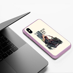 Чехол iPhone XS Max матовый The Last of Us 2, цвет: 3D-сиреневый — фото 2