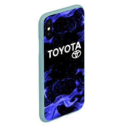 Чехол iPhone XS Max матовый TOYOTA, цвет: 3D-мятный — фото 2