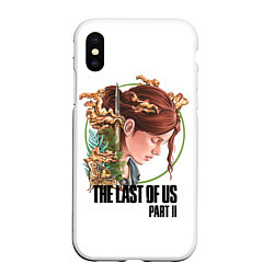 Чехол iPhone XS Max матовый The Last of Us Part II Ellie, цвет: 3D-белый