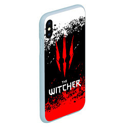 Чехол iPhone XS Max матовый The Witcher, цвет: 3D-голубой — фото 2