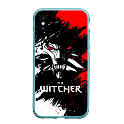 Чехол iPhone XS Max матовый The Witcher, цвет: 3D-мятный