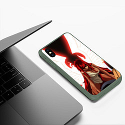 Чехол iPhone XS Max матовый FAIRY TAIL ХВОСТ ФЕИ, цвет: 3D-темно-зеленый — фото 2