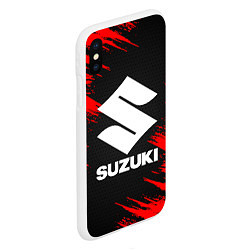 Чехол iPhone XS Max матовый SUZUKI, цвет: 3D-белый — фото 2