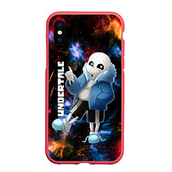 Чехол iPhone XS Max матовый UNDERTALE АНДЕРТЕЙЛ, цвет: 3D-красный