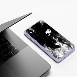 Чехол iPhone XS Max матовый FAIRY TAIL ХВОСТ ФЕИ, цвет: 3D-светло-сиреневый — фото 2