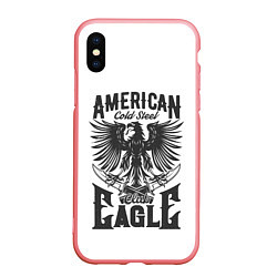 Чехол iPhone XS Max матовый Американский орел Z, цвет: 3D-баблгам