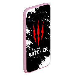 Чехол iPhone XS Max матовый The Witcher, цвет: 3D-розовый — фото 2