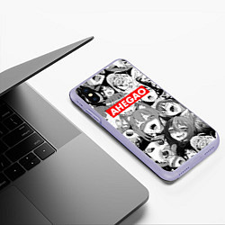 Чехол iPhone XS Max матовый AHEGAO АХЕГАО, цвет: 3D-светло-сиреневый — фото 2