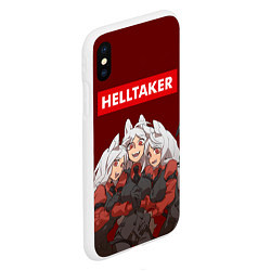 Чехол iPhone XS Max матовый HELLTAKER, цвет: 3D-белый — фото 2