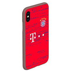 Чехол iPhone XS Max матовый BAYERN MUNCHEN, цвет: 3D-коричневый — фото 2