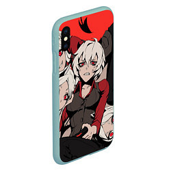 Чехол iPhone XS Max матовый ANIME, цвет: 3D-мятный — фото 2