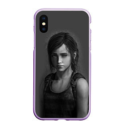 Чехол iPhone XS Max матовый THE LAST OF US, цвет: 3D-сиреневый