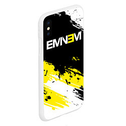 Чехол iPhone XS Max матовый Eminem, цвет: 3D-белый — фото 2