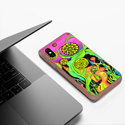 Чехол iPhone XS Max матовый КИСЛОТА КИСЛОТНЫЙ, цвет: 3D-коричневый — фото 2