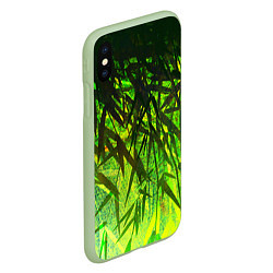 Чехол iPhone XS Max матовый ТРАВА TRAVA, цвет: 3D-салатовый — фото 2