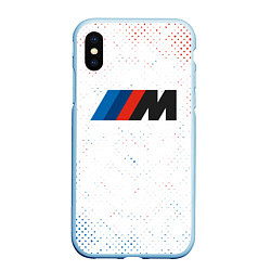 Чехол iPhone XS Max матовый BMW БМВ, цвет: 3D-голубой