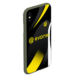 Чехол iPhone XS Max матовый BORUSSIA DORTMUND, цвет: 3D-темно-зеленый — фото 2