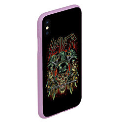 Чехол iPhone XS Max матовый Slayer, цвет: 3D-сиреневый — фото 2