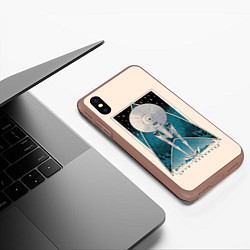 Чехол iPhone XS Max матовый Star Trek, цвет: 3D-коричневый — фото 2