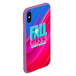 Чехол iPhone XS Max матовый FALL GUYS: Ultimate Knockout, цвет: 3D-фиолетовый — фото 2