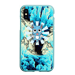 Чехол iPhone XS Max матовый Fairy Tail, цвет: 3D-мятный