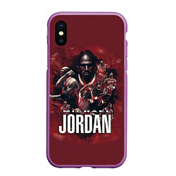 Чехол iPhone XS Max матовый MICHAEL JORDAN