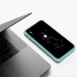 Чехол iPhone XS Max матовый Кирито, цвет: 3D-мятный — фото 2
