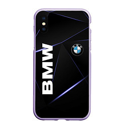 Чехол iPhone XS Max матовый BMW, цвет: 3D-светло-сиреневый